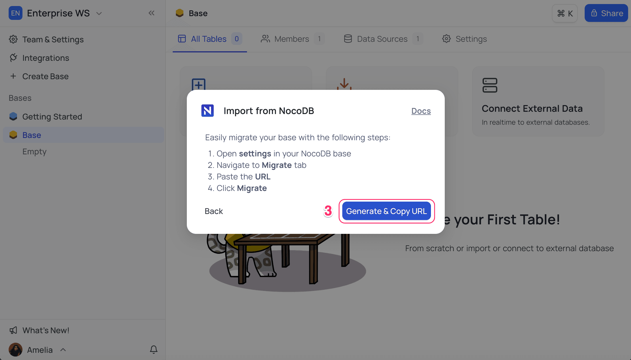 Generate Migration URL
