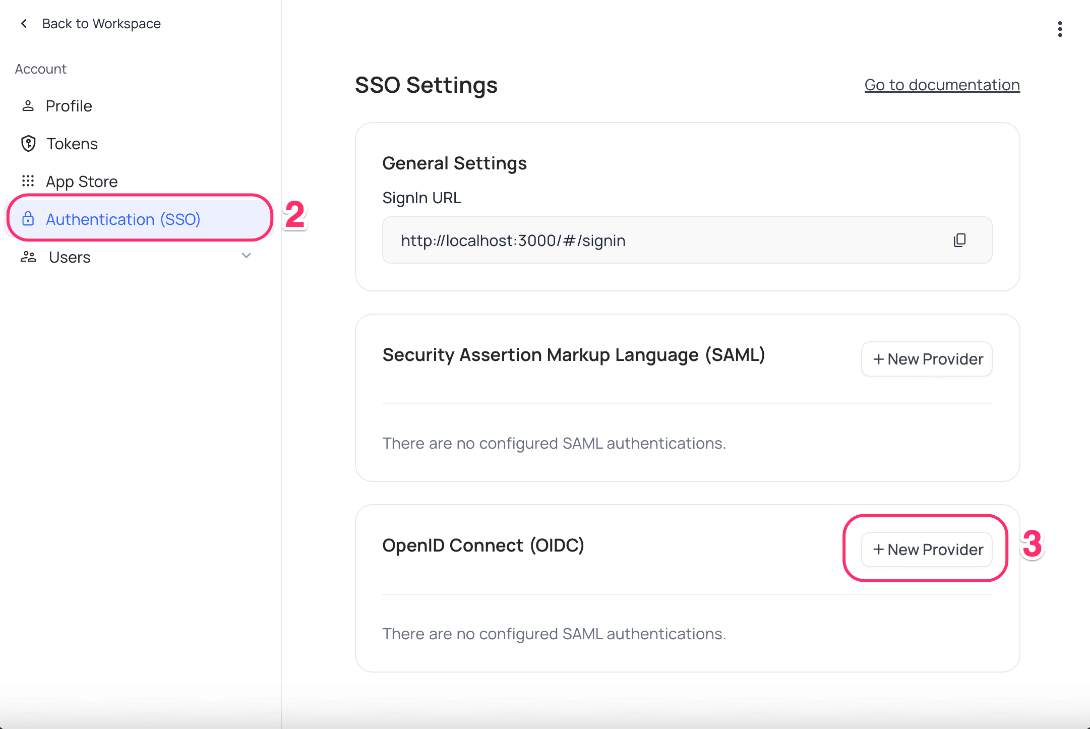 OIDC SSO Configuration