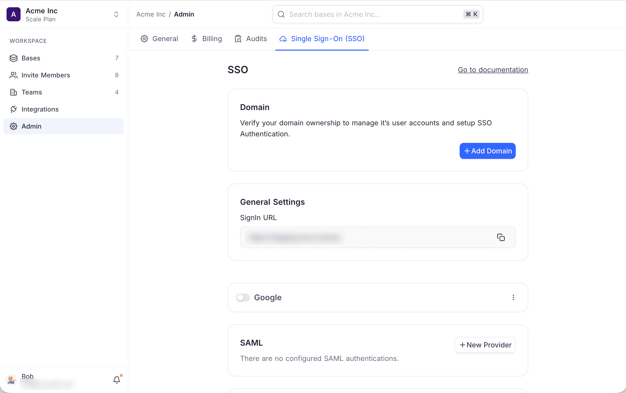 SSO Configuration