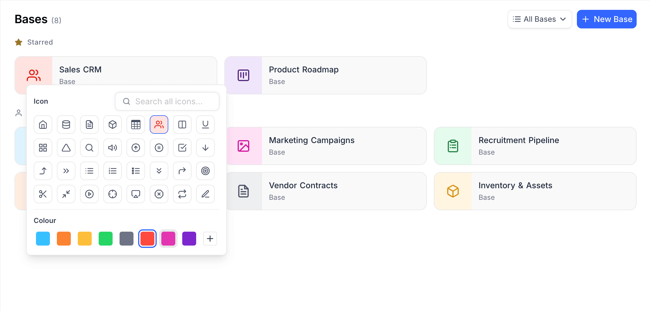 Base icon picker