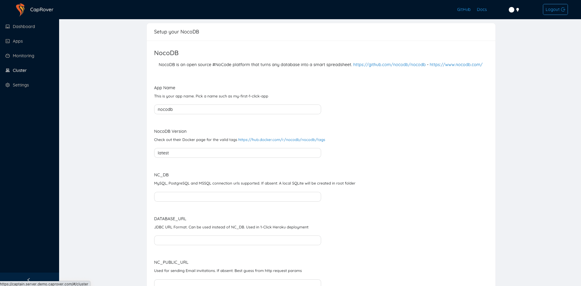 CapRover Deploy