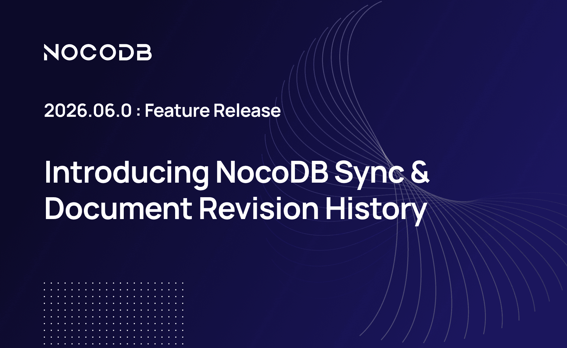 Introducing NocoDB Sync and Document Version History