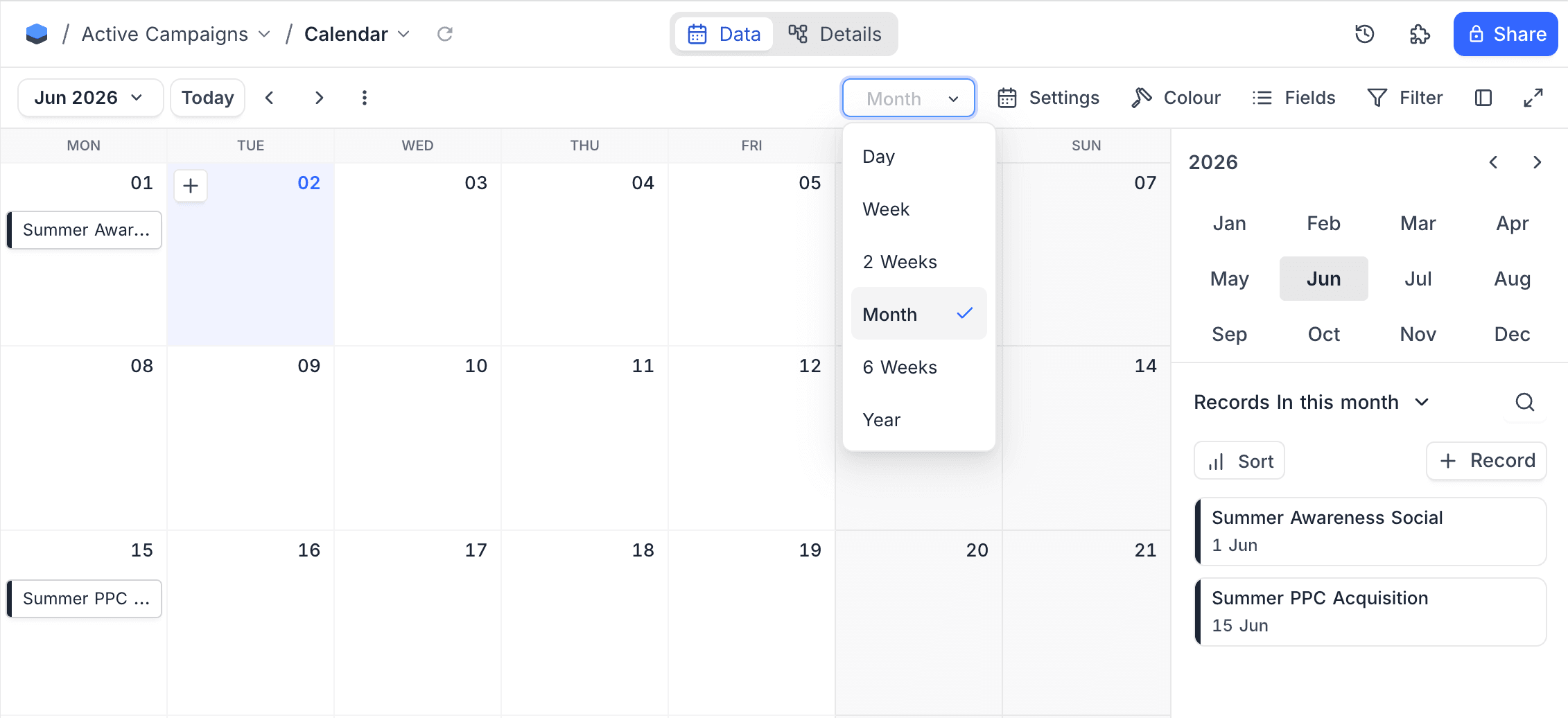 calendar-view-modes