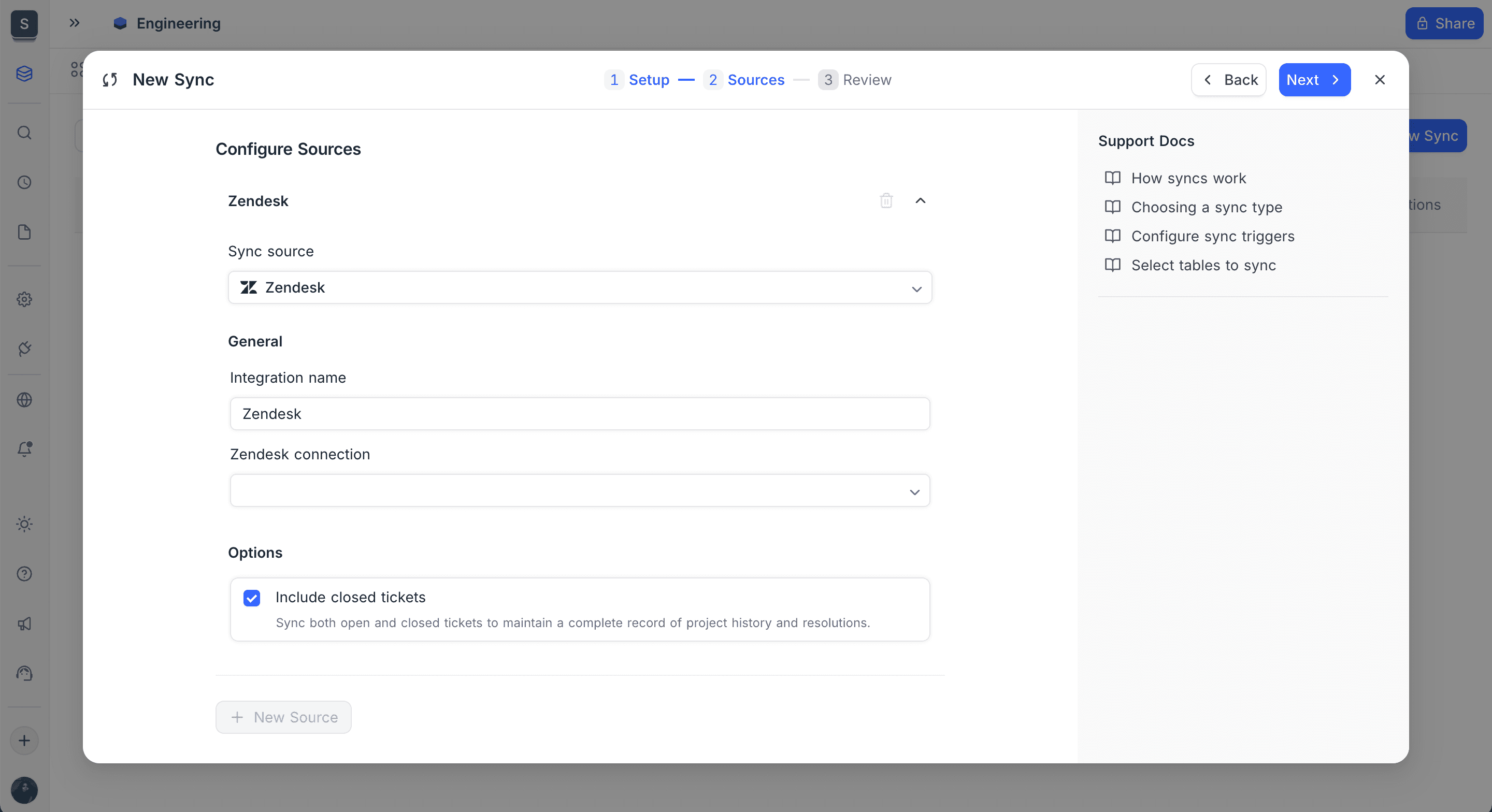 Zendesk Ticketing Sync Configuration