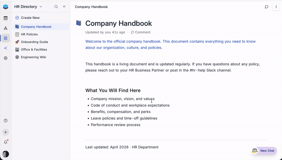 NocoDocs Editor
