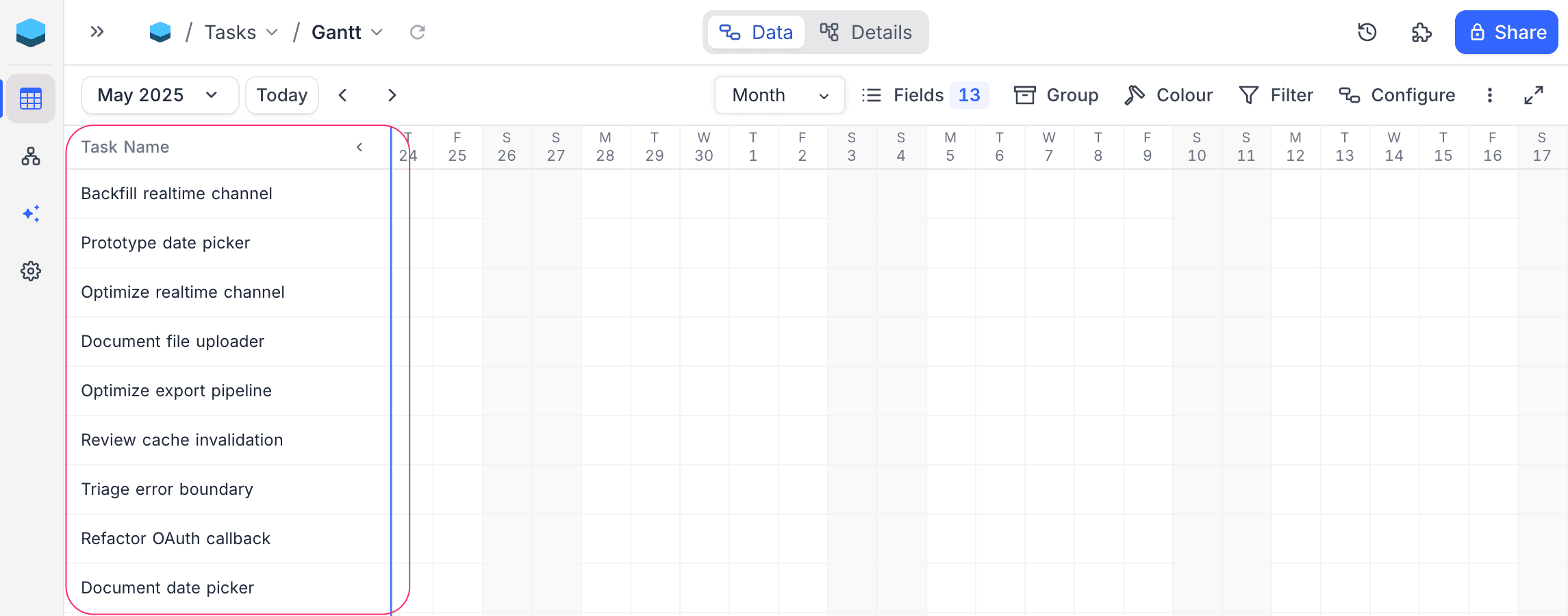 Sidebar collapse and resize