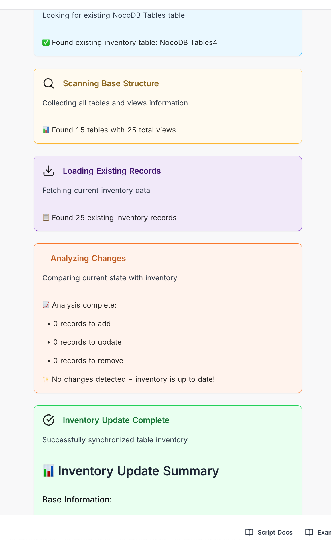 script steps